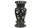 Limestone Vase With Orthoceras Fossils #104647-1